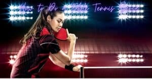Serve in table tennis
