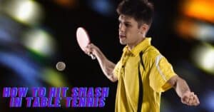 Smash stroke in a table tennis game