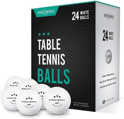 Ping pong balls from Pro spin 