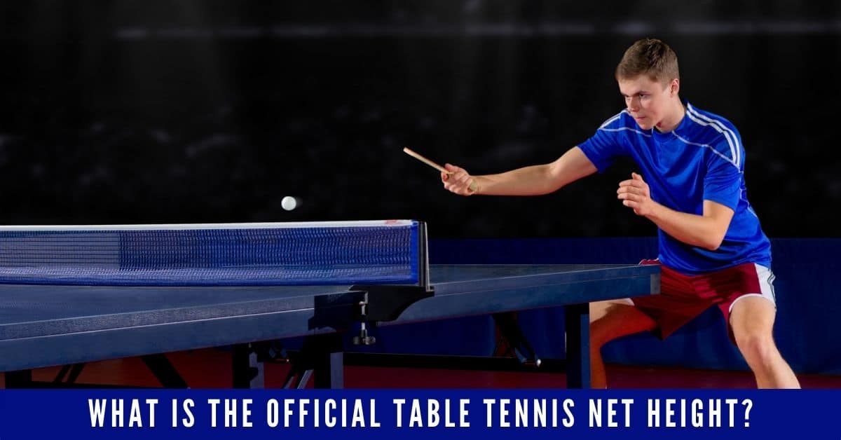 Height of a table tennis net