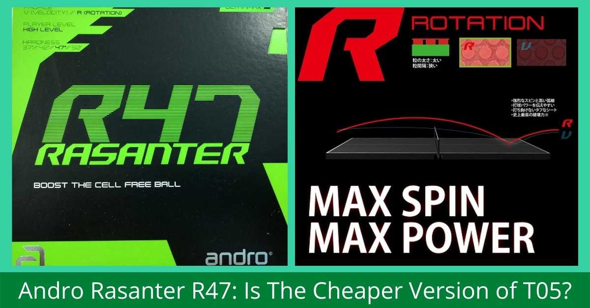 Andro rasanter r47 table tennis rubber review