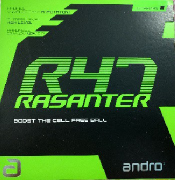 Andro rasanter r47 table tennis rubber