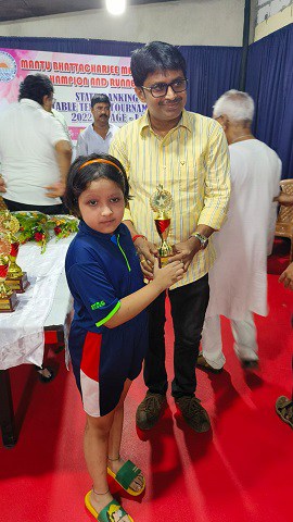 My daughter becomes champion in a state level tournament